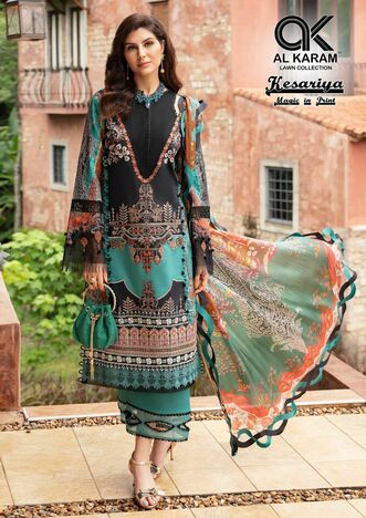 AL KARAM KESARIYA VOL 10 SALWAR SUITS WHOLESALER IN SURAT 