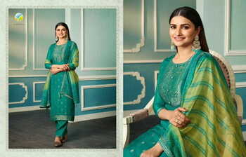 VINAY TUMBAA FIZA ORGANZA JACQUARD READYMADE SUITS AT SURAT