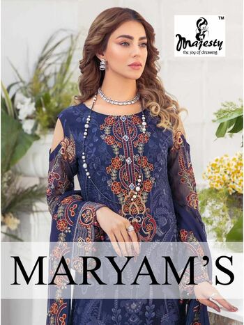 MAJESTY MARYAMS GEORGETTE PAKISTANI SUITS