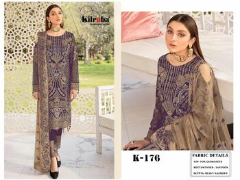 KILRUBA K 176 COLORS PAKISTANI SUITS NEW DESIGNS