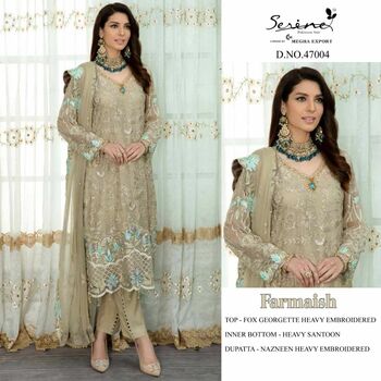 SERENE FARMAISH FOUX GEORGETTE PAKISTANI SALWAR KAMEEZ CATALOGUE