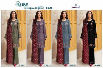 SHANAYA ROSE PREMIUM EDITION S 122 GEORGETTE PAKISTANI SUITS CATALOGUE