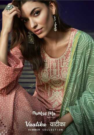 MUMTAZ ARTS VAATIKA LAWN CAMBRIC COTTON DIGITAL PRINT SUITS NEW CATALOGUE