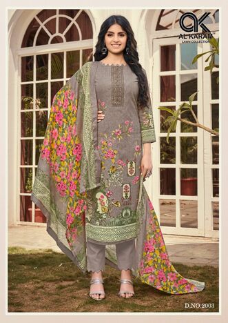 AL KARAM JASMINE VOL 2 SOFT COTTON DIGITAL PRINT KARACHI SUITS CATALOGUE