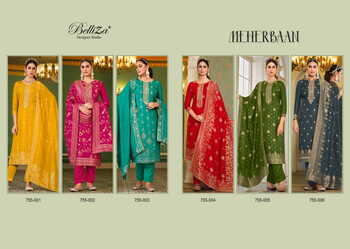 BELLIZA MEHERBAAN VISCOSE DOLA JAQUARD SALWAR SUITS SURAT