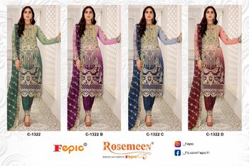 FEPIC ROSEMEEN C 1322 GEORGETTE PAKISTANI SUITS DISTRIBUTOR (4)