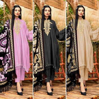 SF 120 COLOURS CAMBRIC COTTON PAKISTANI SUITS LATEST CATALOGUE