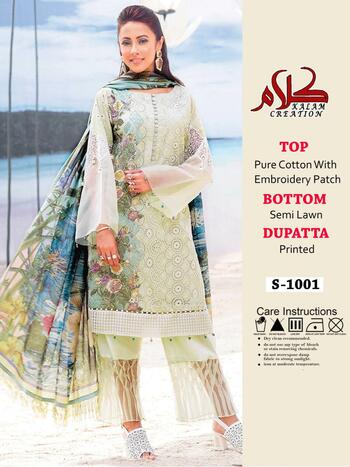 KALAM CREATION 1001 TO 1002 SERIES LAWN COTTON PAKISTANI SUITS