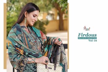 SHREE FABS FIRDOUS VOL 16 EXCLUSIVE COLLECTION PAKISTANI SUITS WHOLESALE