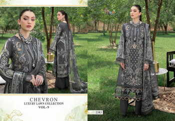 SHREE FABS CHEVRON LUXURY LAWN COLLECTION VOL 9 2377 TO 2384 SERIES PAKISTANI SUITS