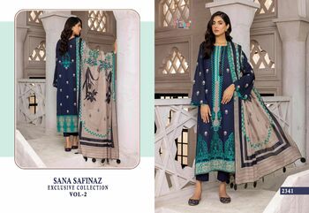 SHREE FABS SANA SAFINAZ EXCLUSIVE COLLECTION VOL 2 2337 TO 2342 SERIES