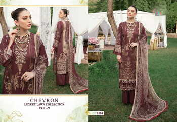 SHREE FABS CHEVRON LUXURY LAWN COLLECTION VOL 9 2377 TO 2384 SERIES PAKISTANI SUITS