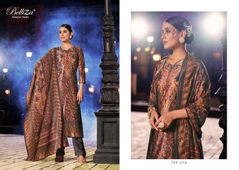 BELLIZA SAFINAAZ PURE VELVET COLLECTION SALWAR SUITS DISTRIBUTOR