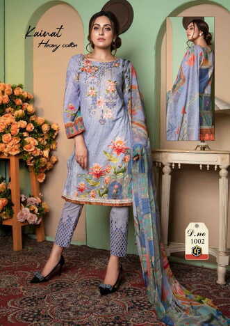 KEVAL FAB KAINAT LUXURY COTTON COLLECTION VOL 1 PAKISTANI LAWN KARACHI SUITS SUPPLIER SURAT