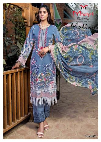 MISHRI CREATION MALIKA VOL 9 COTTON PRINTED KARACHI SUITS BEST PRICE