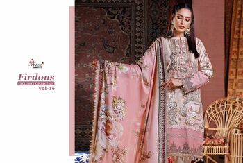 SHREE FABS FIRDOUS VOL 16 EXCLUSIVE COLLECTION PAKISTANI SUITS WHOLESALE