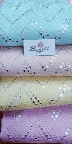 RAMSHA CHIKANKARI 01 PAKISTANI SUITS NEW CATALOGUE