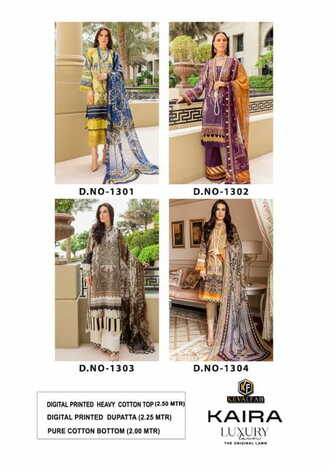 KEVAL FAB KAIRA VOL 13 COTTON LAWN KARACHI SUITS SUPPLIER SURAT