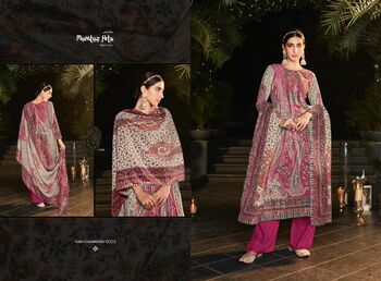 MUMTAZ ARTS KANI CASHMERES 6001-6006 PURE VELVET WINTER SUITS COLLECTION