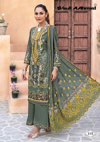 GULL AAHMED VOL 13 LAWN KARACHI SUITS CATALOGUE