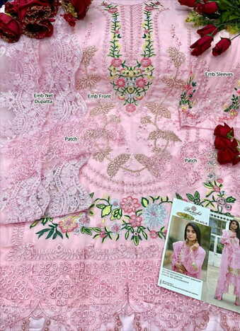 RAMSHA PRESENT R 444 COLOURS GEORGETTE PAKISTANI SUITS CATALOGUE