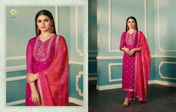 VINAY TUMBAA FIZA ORGANZA JACQUARD READYMADE SUITS AT SURAT