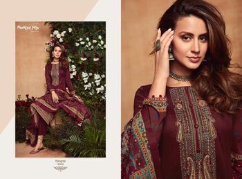 MUMTAZ ARTS RANGREZ VISCOSE JAM SATIN SALWAR SUITS NEW CATALOGUE