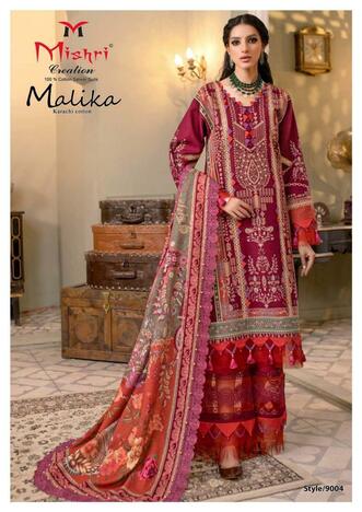 MISHRI CREATION MALIKA VOL 9 COTTON PRINTED KARACHI SUITS BEST PRICE