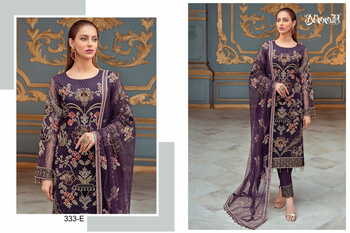 NOOR 333 HIT COLOUR GEORGETTE PAKISTANI SUITS