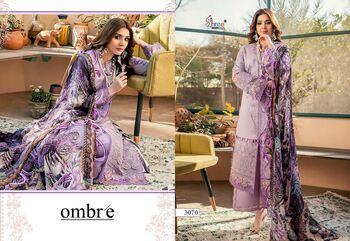 SHREE FABS OMBRE LAWN COLLECTION COTTON EMBROIDERY SUITS SURAT