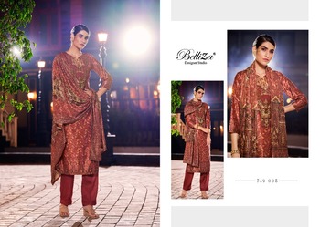 BELLIZA SAFINAAZ PURE VELVET COLLECTION SALWAR SUITS DISTRIBUTOR