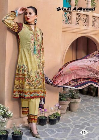 GULL AAHMED VOL 13 LAWN KARACHI SUITS CATALOGUE