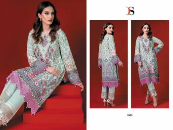 DEEPSY SUITS FIRDOUS SOLITAIRE COTTON EMBROIDERY PAKISTANI SUITS CATALOGUE