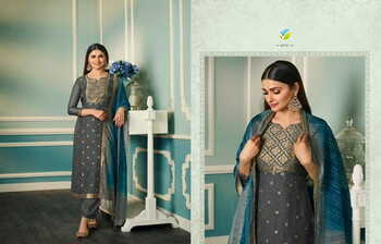 VINAY TUMBAA FIZA ORGANZA JACQUARD READYMADE SUITS AT SURAT