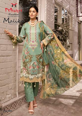 MISHRI CREATION MALIKA VOL 9 COTTON PRINTED KARACHI SUITS BEST PRICE