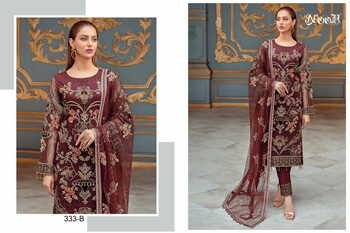 NOOR 333 HIT COLOUR GEORGETTE PAKISTANI SUITS