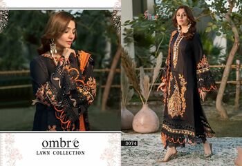 SHREE FABS OMBRE LAWN COLLECTION COTTON EMBROIDERY SUITS SURAT