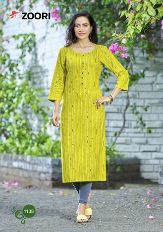 ZOORI AKSHARA VOL 23 LATEST RAYON PRINT KURTIS BY MITTOO