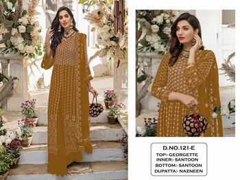 KALEESHA FASHION 121 SERIES PAKISTANI SALWAR SUITS CATALOGUE