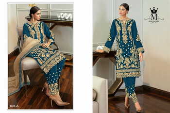 MEHTAB TEX 601 HIT COLOURS GEORGETTE PAKISTANI SUITS LATEST CATALOGUE