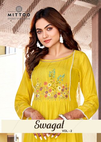 MITTOO SWAGAT VOL 2 HANDWORK KURTIS MANUFACTURING PRICE