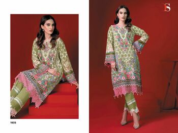 DEEPSY SUITS FIRDOUS SOLITAIRE COTTON EMBROIDERY PAKISTANI SUITS CATALOGUE