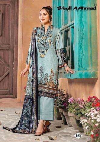 GULL AAHMED VOL 13 LAWN KARACHI SUITS CATALOGUE