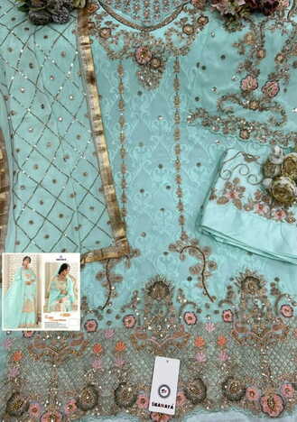 SHANAYA ROSE PREMIUM EDITION S 111 FOUX GEORGETTE PAKISTANI SUITS