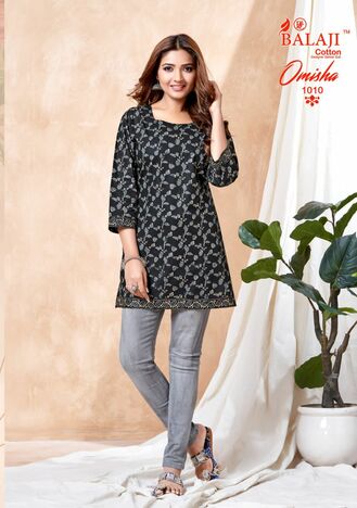 BALAJI COTTON OMISHA READYMADE KURTI DISTRIBUTOR IN SURAT 