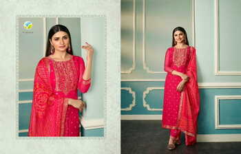 VINAY TUMBAA FIZA ORGANZA JACQUARD READYMADE SUITS AT SURAT