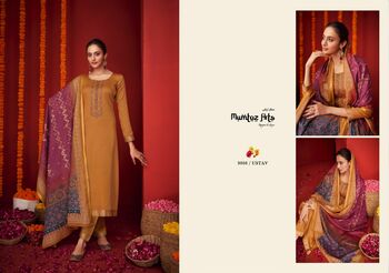 MUMTAZ ARTS UTSAV VISCOSE JAM SATIN SUITS LATEST COLLECTION 2023