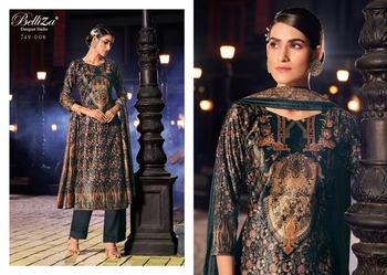 BELLIZA SAFINAAZ PURE VELVET COLLECTION SALWAR SUITS DISTRIBUTOR