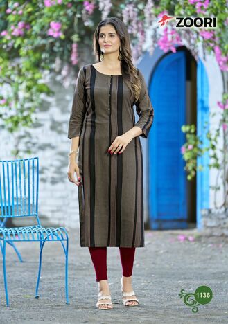 ZOORI AKSHARA VOL 23 LATEST RAYON PRINT KURTIS BY MITTOO