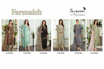 SERENE FARMAISH FOUX GEORGETTE PAKISTANI SALWAR KAMEEZ CATALOGUE